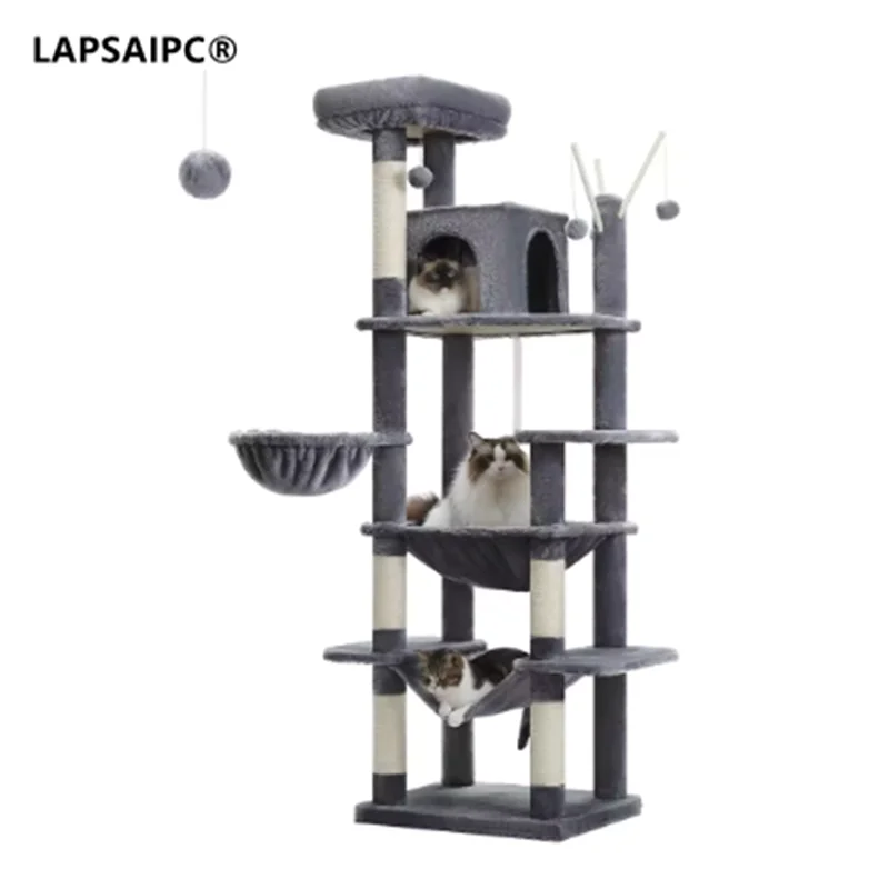 grand-arbre-a-chat-tour-a-chat-haute-pour-chats-d'interieur-condo-a-chat-multi-niveaux-en-peluche-avec-poteaux-a-gratter-planches-a-gratter-perchoirs-et-grottes