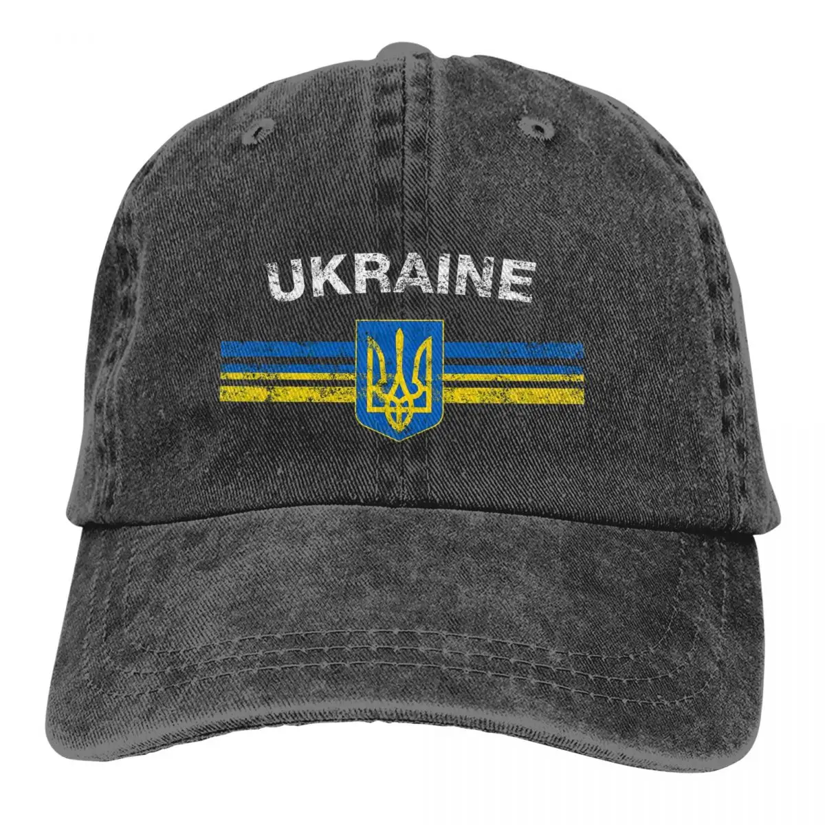 Summer Cap Sun Visor Ukrainian Emblem Ukraine Flag Hip Hop Caps Cowboy Hat Peaked Hats