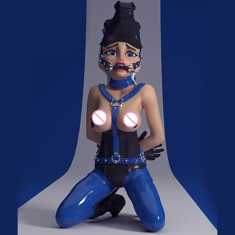 Kit de modèle d'impression 3D pour fille poney, figurine d'anime NSFW, statue de réduction l'inventaire bricolage, jouets non peints, beauté, 1/24