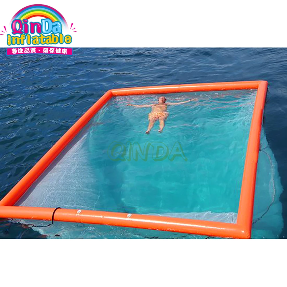 Floating Inflatable Boat Swimming Pools Inflatable Water Sea Pool For Yacht