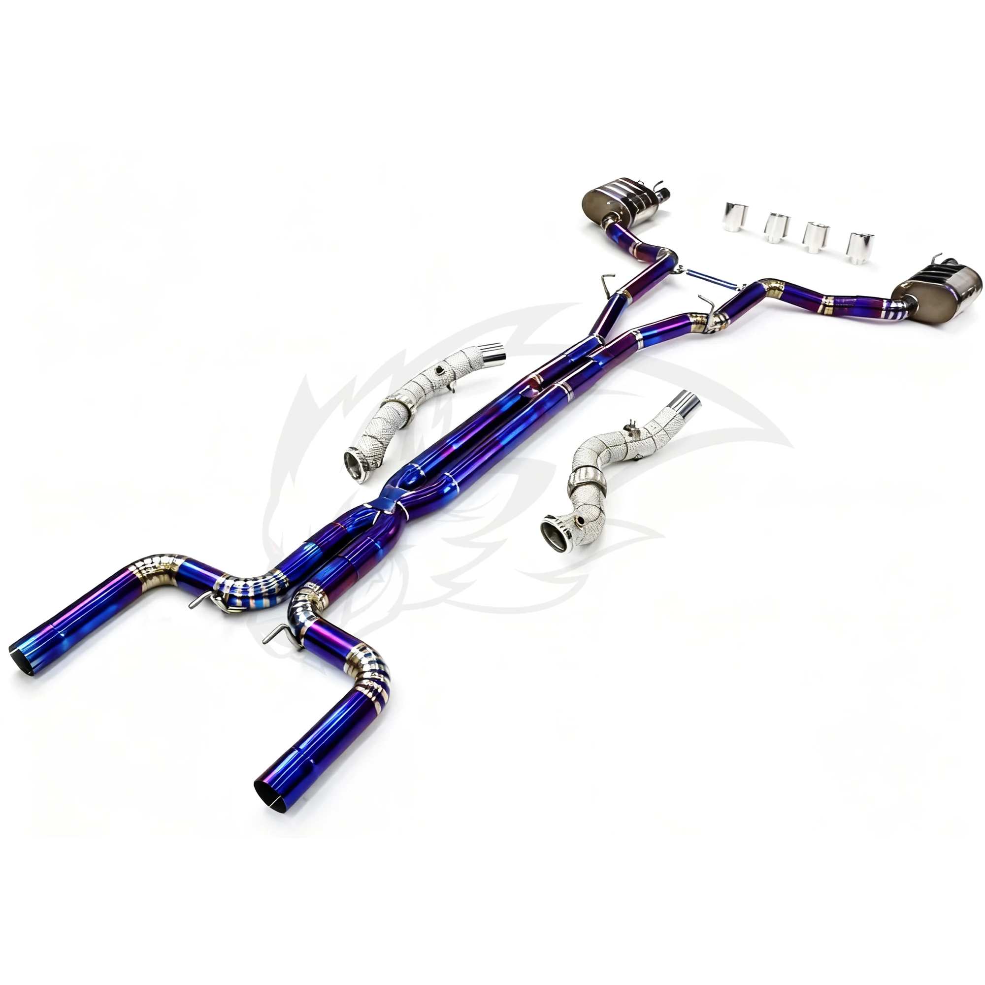 WRAX Titanium Alloy Catback with Valve for Maserati Ghibli 3.0T 2013-2020 Sport Exhaust System Race Car-grade Sound