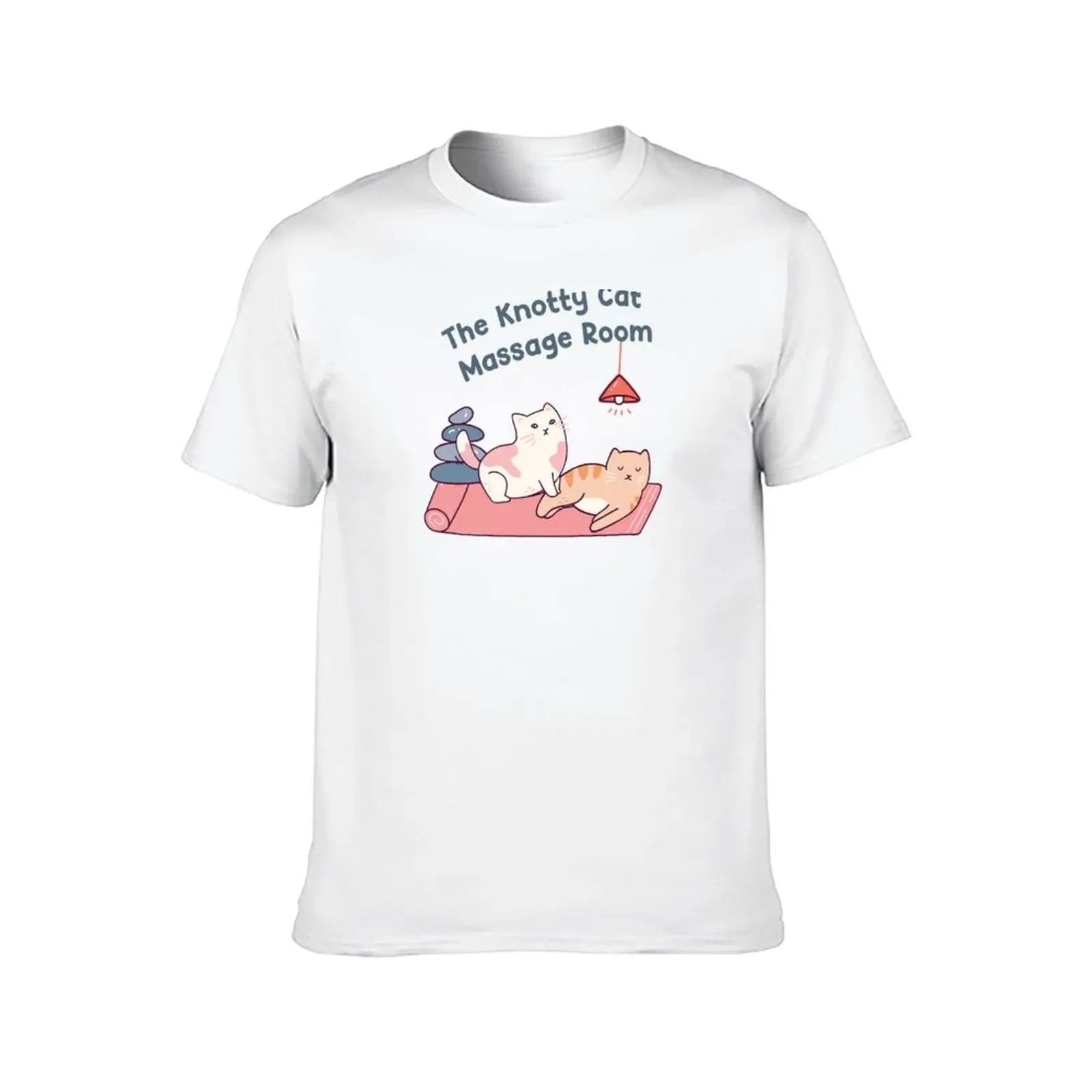 Massage Therapist - The knotty cat massage room_funny design T-Shirt plus size tops customizeds mens t shirt