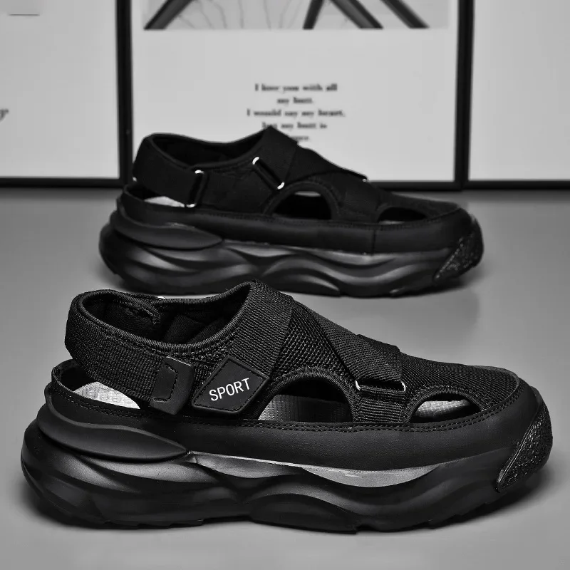 Men's Sandals Breathable Casual Shoes for Men Outdoor Non Slip Beach Sandals 2024 New Male Platform Sandalias Zapatillas Hombre
