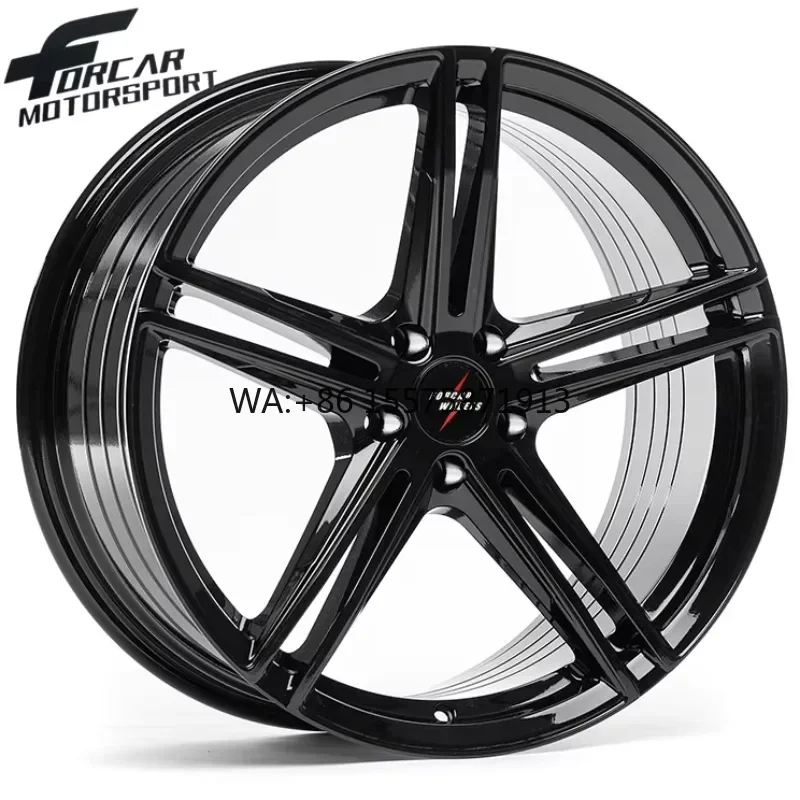 

Кованые диски Forcar для легковых автомобилей, глянцевые черные, облегченные, 18 дюймов, T6061, 5*112, 5*114.3, 5*120, по заводской цене