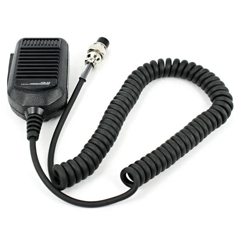 2pcs NEW 8 Pin HM-36 Microphone Mic for ICOM HM36 IC-718 IC-775 IC-7200 IC-7600 IC-25 IC-28 IC-38 Car Radio Mobile Walkie Talkie