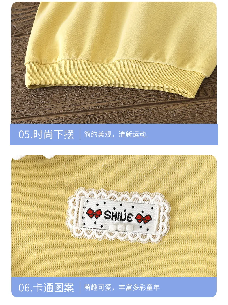 2026 Neuer Herbst-Kinder-Polo-Sweatshirt für Mädchen, Süßer Spitzen-Karomuster-Kragen, Langarm-Pullover-Oberteil, Kinderkleidung – Detail 12