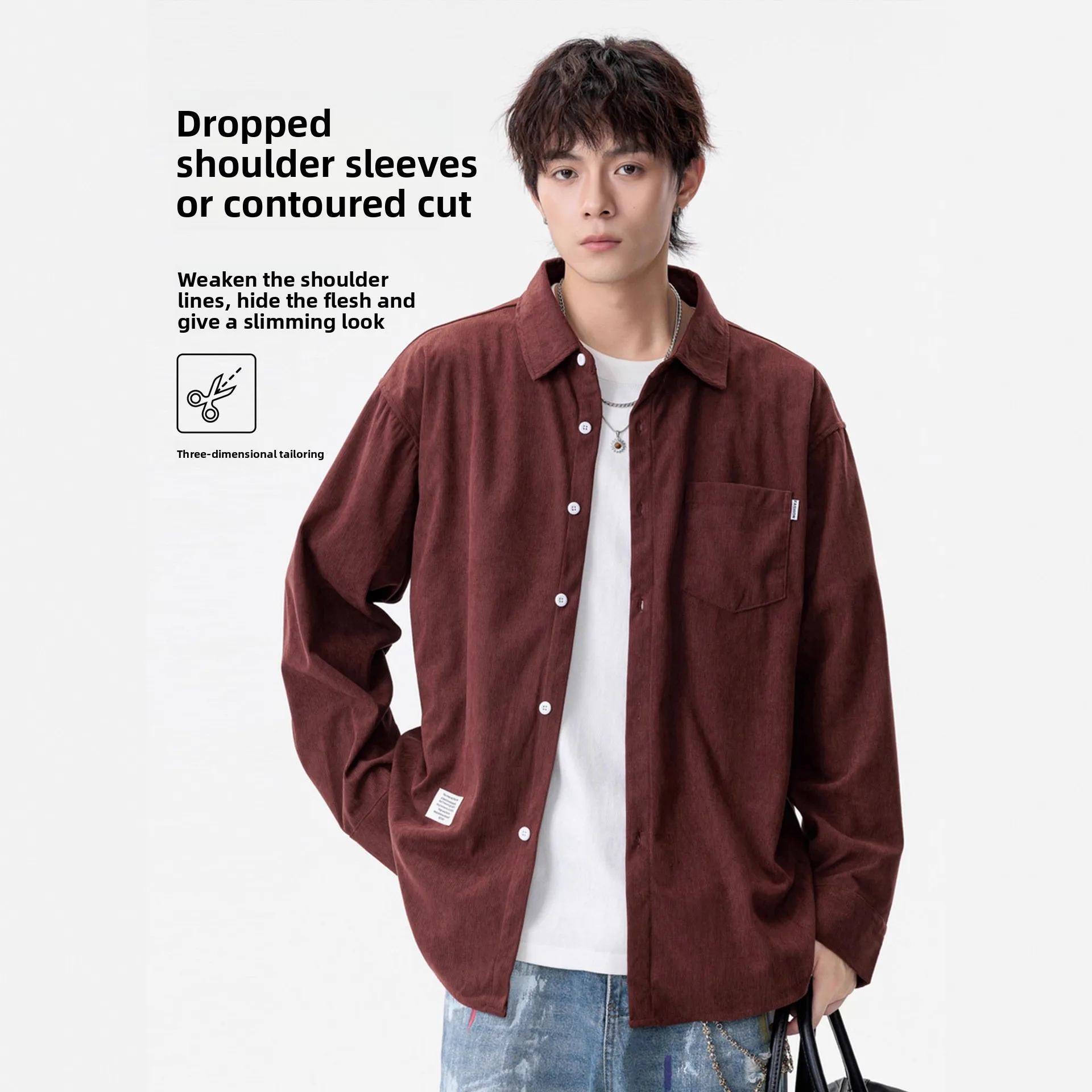 

Fashion long-sleeved shirt for men in spring and autumn 2025 new style - high-quality casual jacket Asian size
