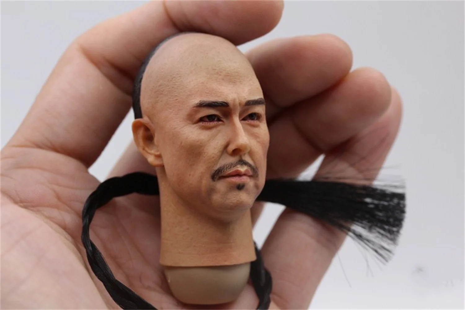 

Head Carving 1/6 1/6 Qing Dynasty Emperor Zhang Tielin Soldier Braided Head Model 1/6 Scale For 12 Inch Action Figure