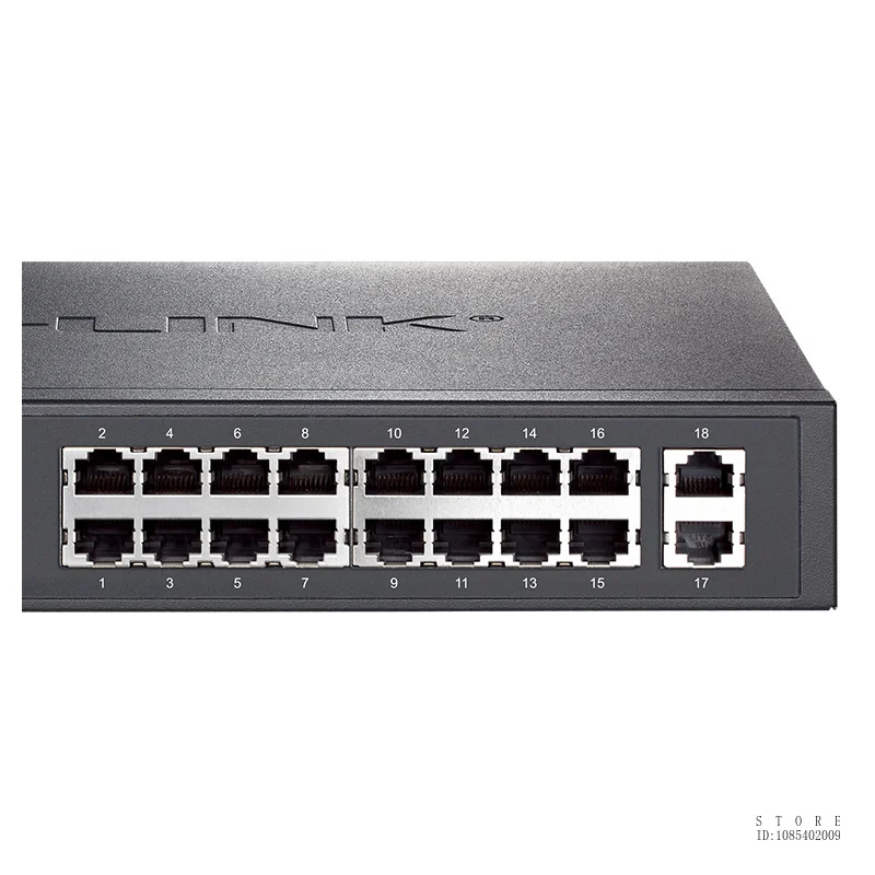 TP-LINK 16-port Gigabit POE+2 Gigabit Uplink Switch /16GE(PoE)+2GE, Total Power 180W, Single Power 30w, TL-SG1218P