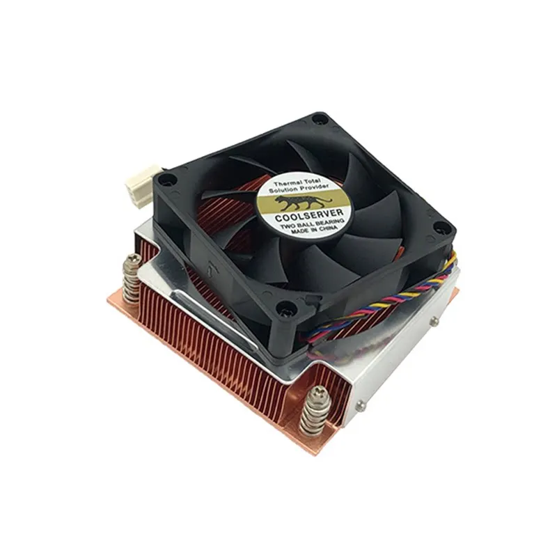 COOLSERVER 2U3C 2U3CA 2U Server Down‑blow Cooler Copper Base Heatsink Compatible LGA115X LGA1700 LGA2011 CPU Cooling Fan