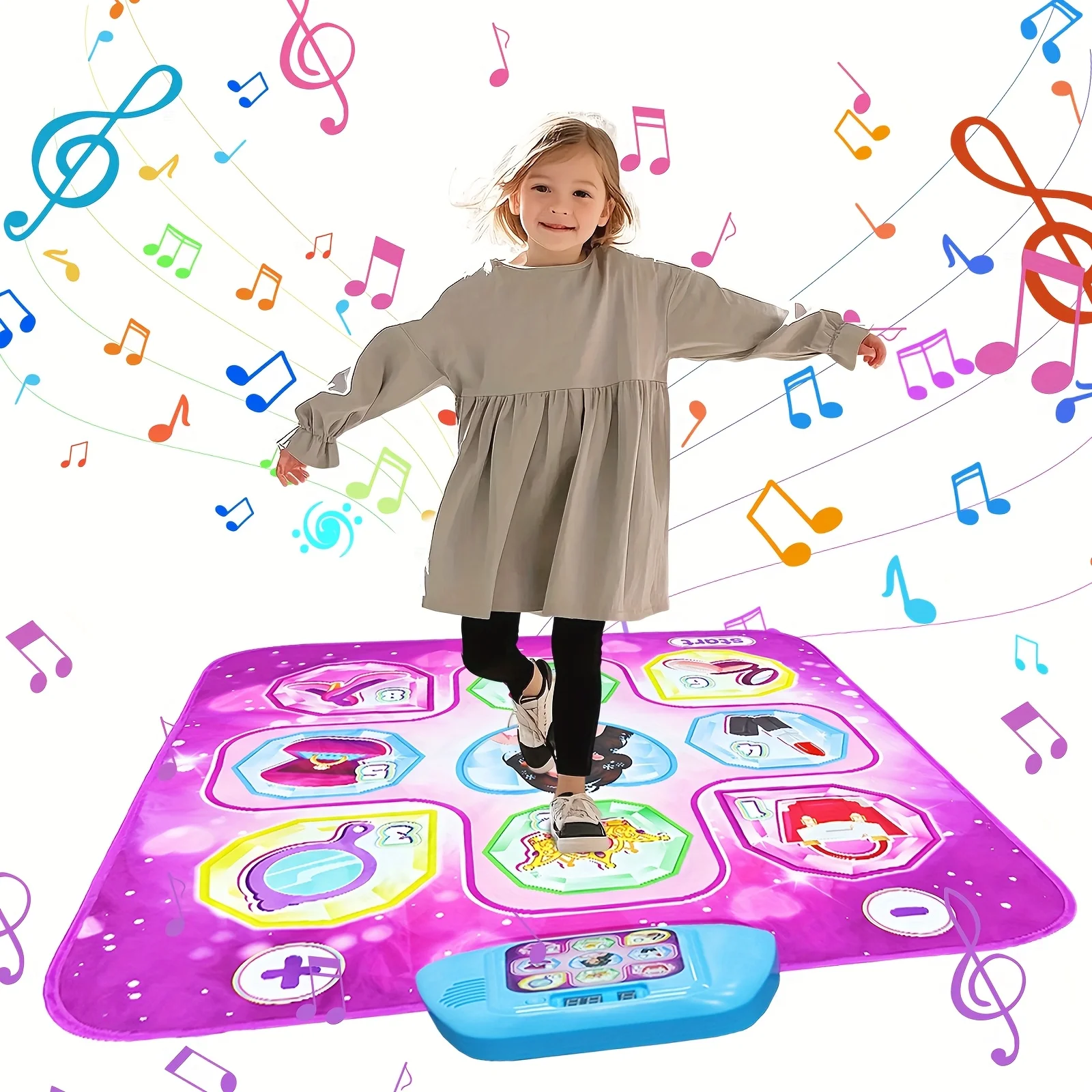 

Kids Toy Music Dance Blanket Exercise Sense System Jump Game Blanket Children's Toys Trainer Long Height Fitness