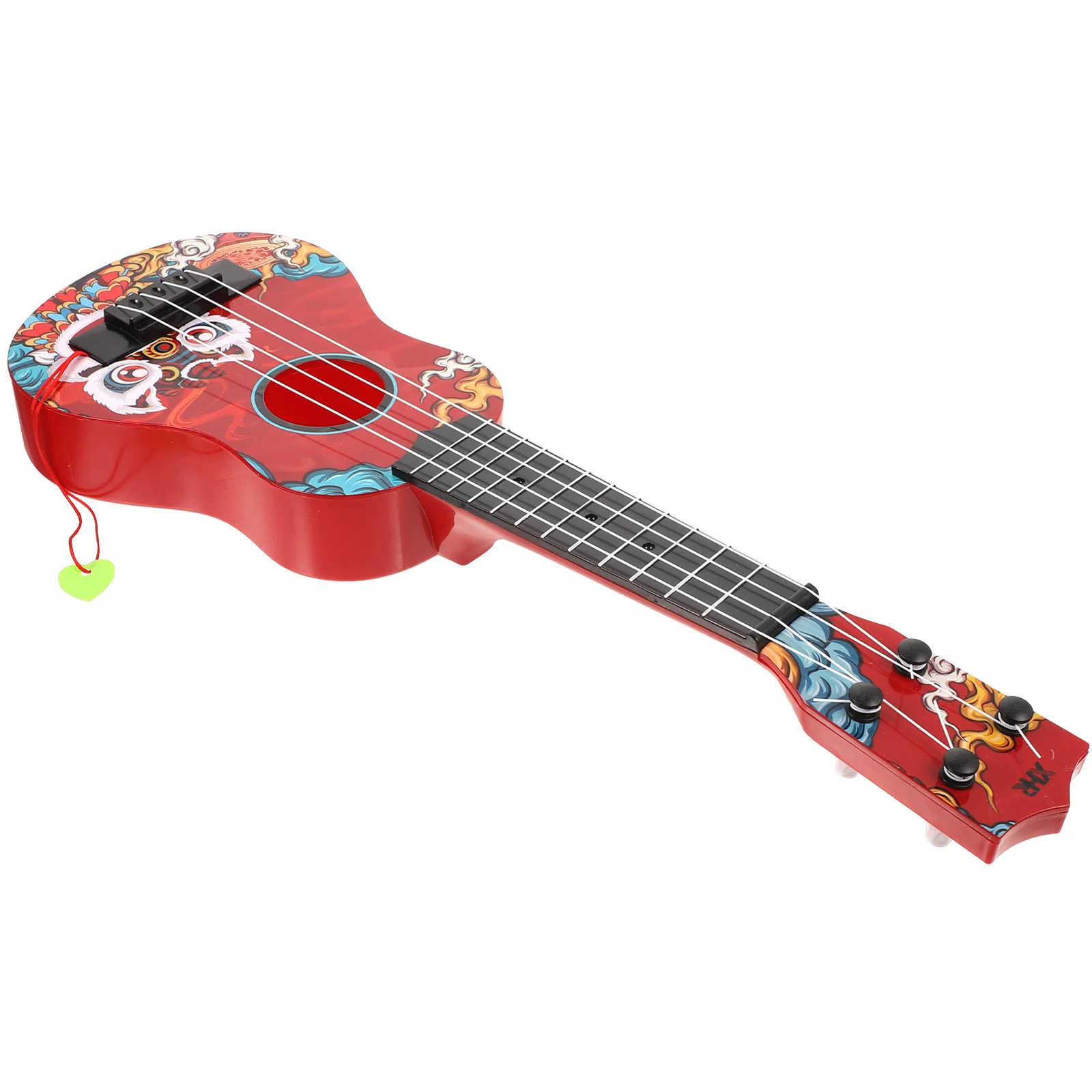 Ukulele infantil brinquedo guitarra modelo de música instrumento de simulação toddle plástico para criança