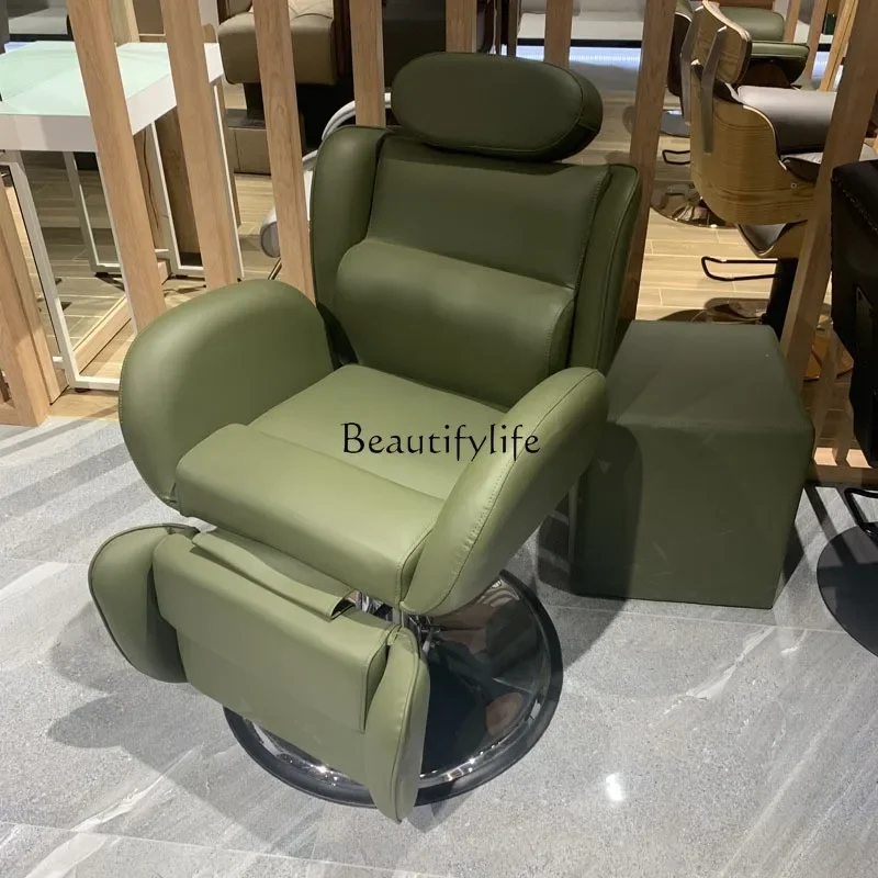 Functional Hair Care Chair Can Be Placed Upside down Leather Tip Hair Cutting Chair