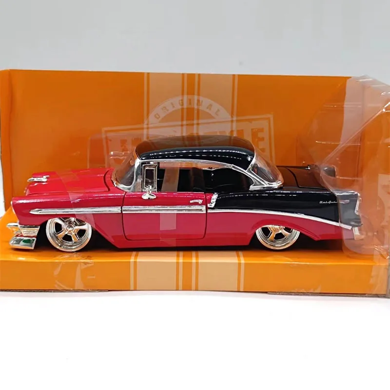 Diecast Original 1:24 Scale 1956 BELAIR Simulation Alloy Car Model Static Collection Decoration Toy Gift Souvenir Display