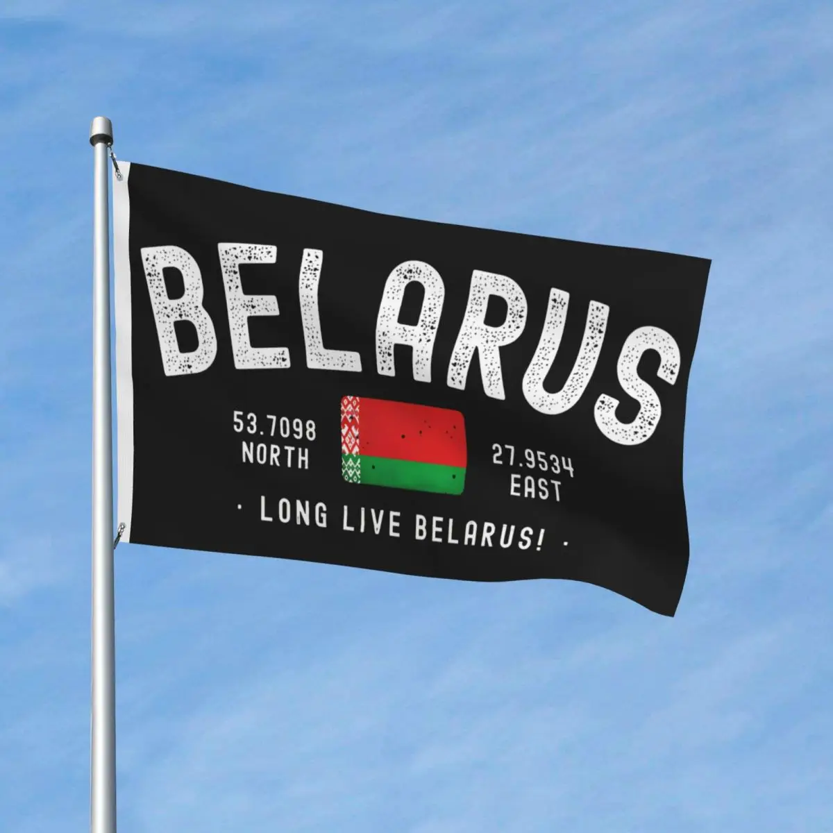 Belarus Long Live National Flag Coordinates Flag Hanging Banner For Celebration Home Decoration 90X150cm Fashion Flags