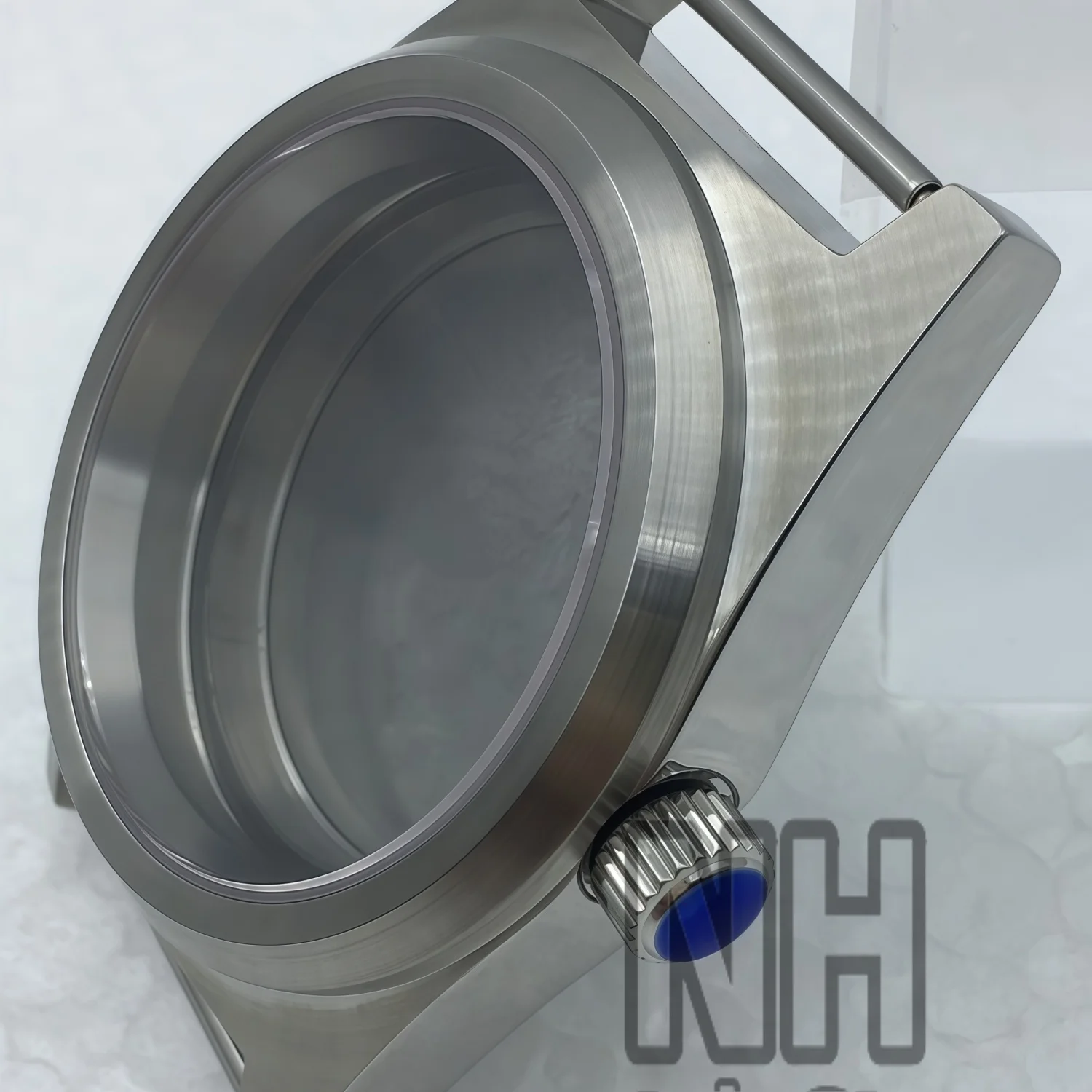 38mm Silver Black Rose gold Brushed Watch case flat sapphire glass/Dome-shaped glass Fits NH35 36 ETA2824 PT5000 movement