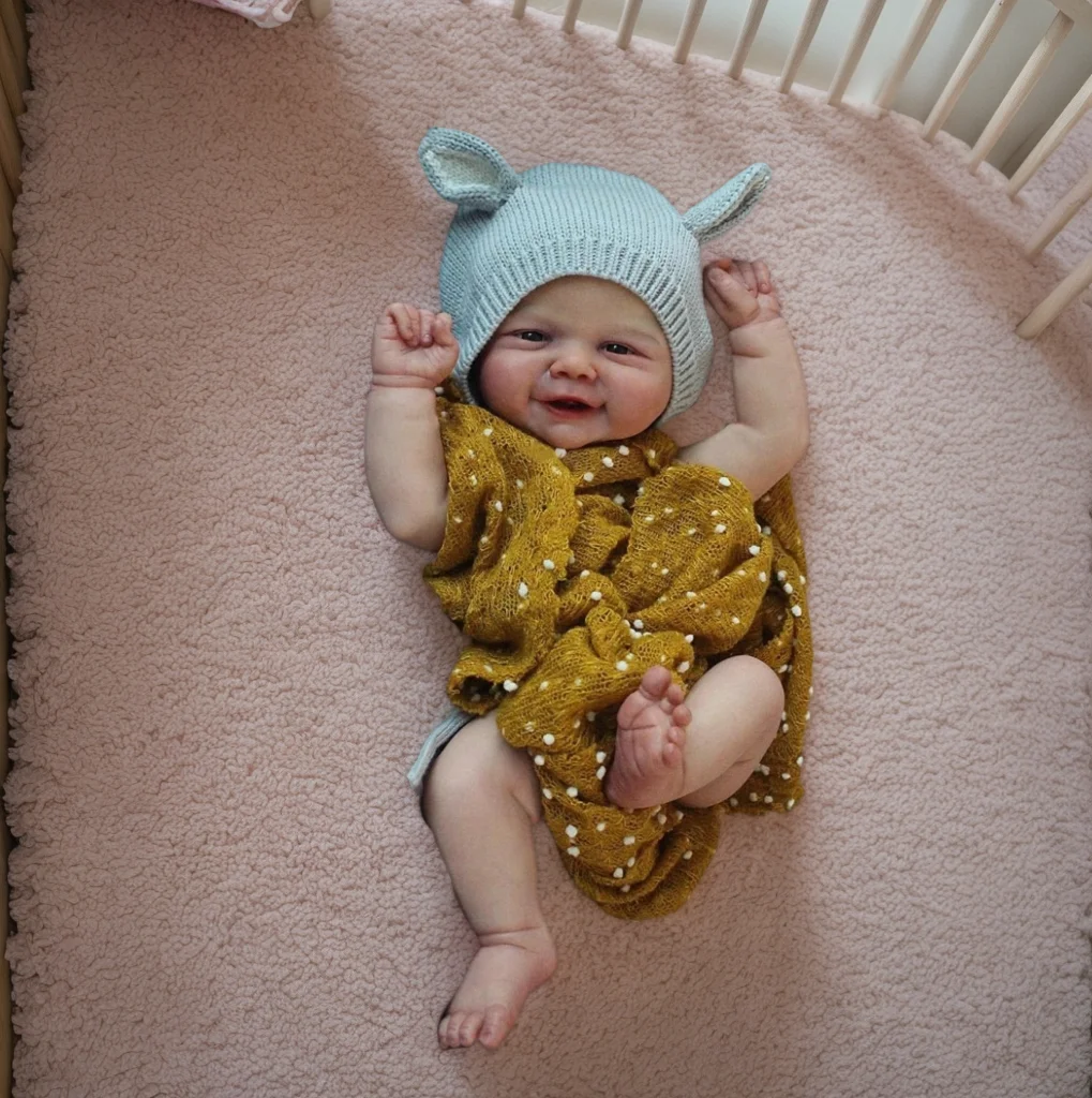 19 بوصة كامل الجسم تولد من جديد دمية طفل vivienne نابض بالحياة لمسة ناعمة محبوب الوليد دمية طفل طبقات متعددة اللوحة ثلاثية الأبعاد الجلد