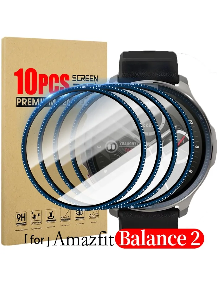 Protecteur d'écran pour Amazfit Balance 2 Ultra HD, 1 à 10 pièces, Film de Protection anti-rayures, accessoires de montre, pas du verre