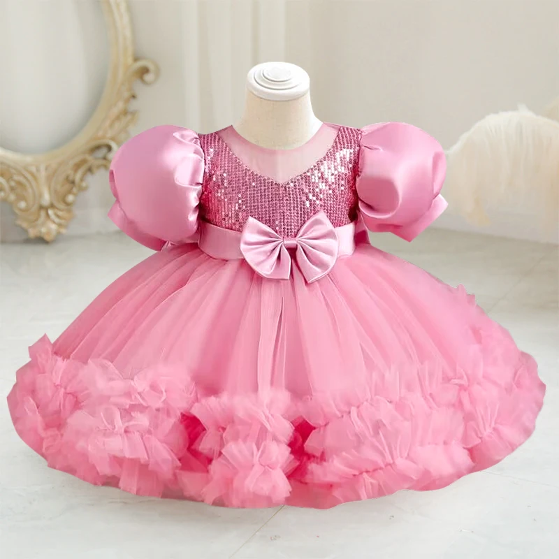 Baby girl's birthday party dress 9 months to 5 years old Princess Christmas party communion Party Cake evening dress vestidos