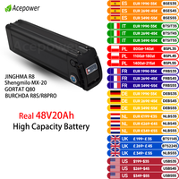 EU Stock 48V15Ah 20Ah Silver Fish Battery for BURCHDA R8S Pro JINGHMA R8 Pro Electric Bicycle Ebike Battery 250W 800W 1000W