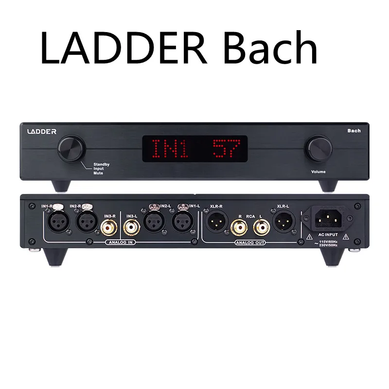 LADDER Bach Fully Balanced HiFi Preamplifier R-2R Amplifier High Fidelity Audio Preamp for Music Enthusiasts And Audiophiles