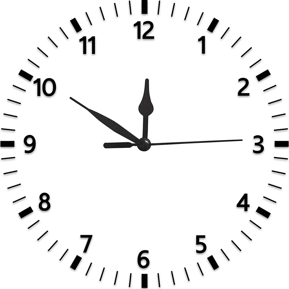 A44Z-1Set Clock Movements DIY Wall Clock Battery Operated Mechanism Clock Matching Parts And Pointers Shaft Length 22Mm Black