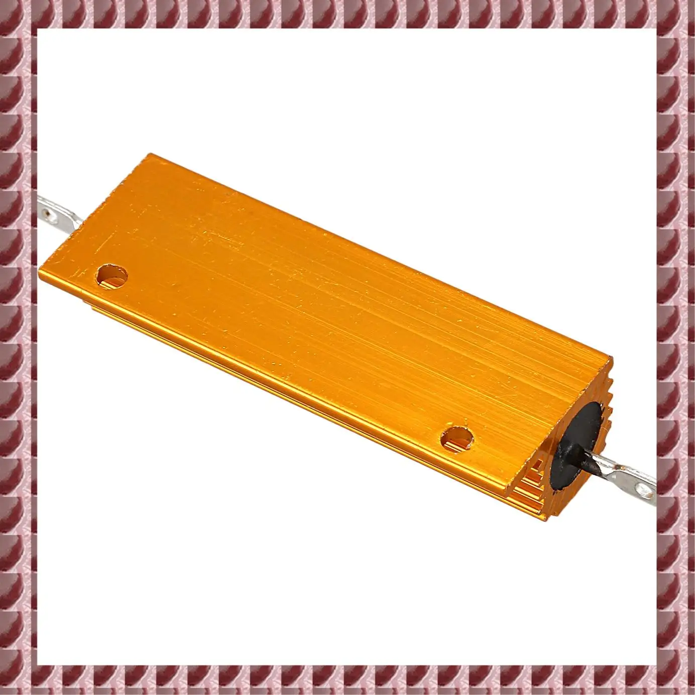 

A95G 2 Pcs Gold Aluminum Clad Power Resistor Resistance 100W, 4 Ohm 4R & 10 Ohm 10R