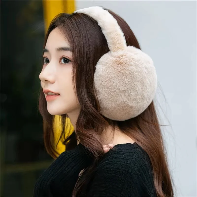 Solid Soft Plush Ear Keep Warmer Winter Earmuffs for Women Men Fashion Outdoor Earflap Protection Ear-Muffs Ear Cover