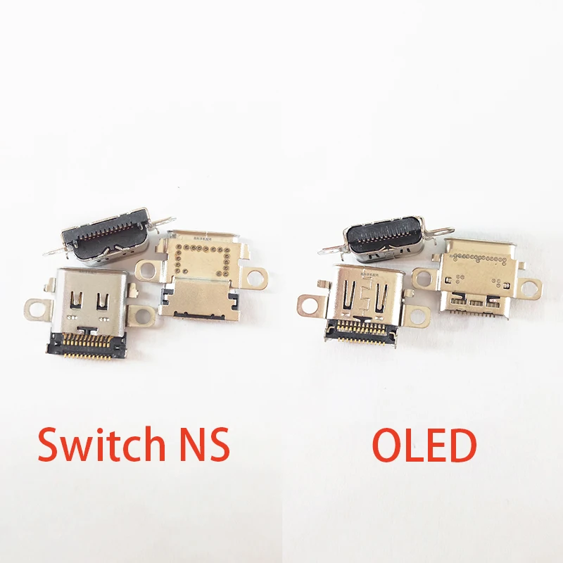 2pcs Type-C Usb Jack Charging Port Socket For NS Switch OLED Nintendo Switch Lite Charger Dock Connector Replacement Parts