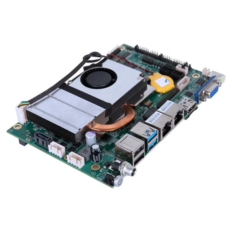 Factory Wholesale X86 Industrial Control Computer Motherboard Core I3 I5 I7 Ddr4 16Gb Industrial Mini-Itx Motherboard with Fan