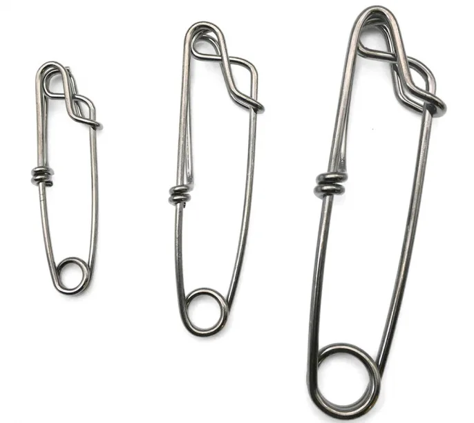 

6PCS Stainless Steel Tuna Clips with Quick-Release Lock, Corrosion-Resistant Longline Fishing Tackle Connectors for Saltwater ‌