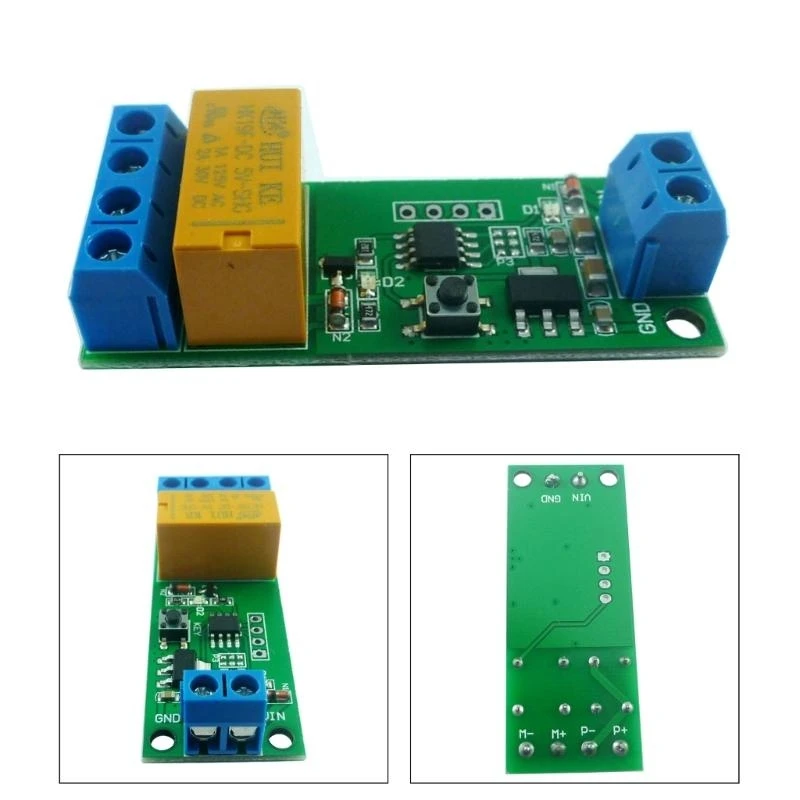  Motor Reverse Polarity Relays DC5/6/9/12V Motor Reverse Polarity Module Time Adjustable Delay Relays 2A Drive Current