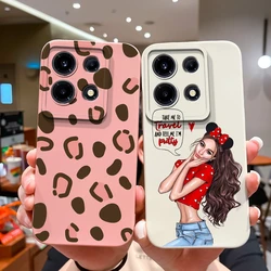 Case For Infinix Note 30 4G Fashion Girl Pattern Shockproof Cover For Infinix Note 30 5G Infinix Note30 Pro Silicone Phone Funda
