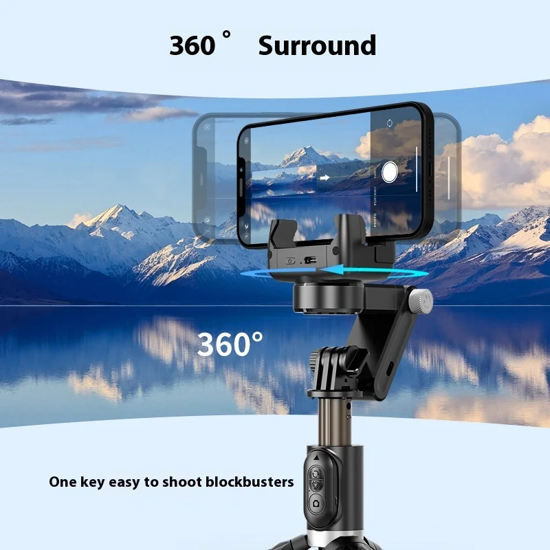 Gimbal Stabilizer Automatic Face Tracking Bluetooth Anti-Shake Follow-Up Selfie Artifact Retractable Live Broadcast Tripod