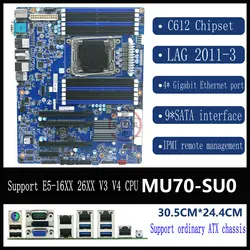 For Gigabyte MU70-SU0 X99 server motherboard BMC remote 4 gigabit network card soft routing NAS E5-2600V3 LGA2100-3 Mainboad