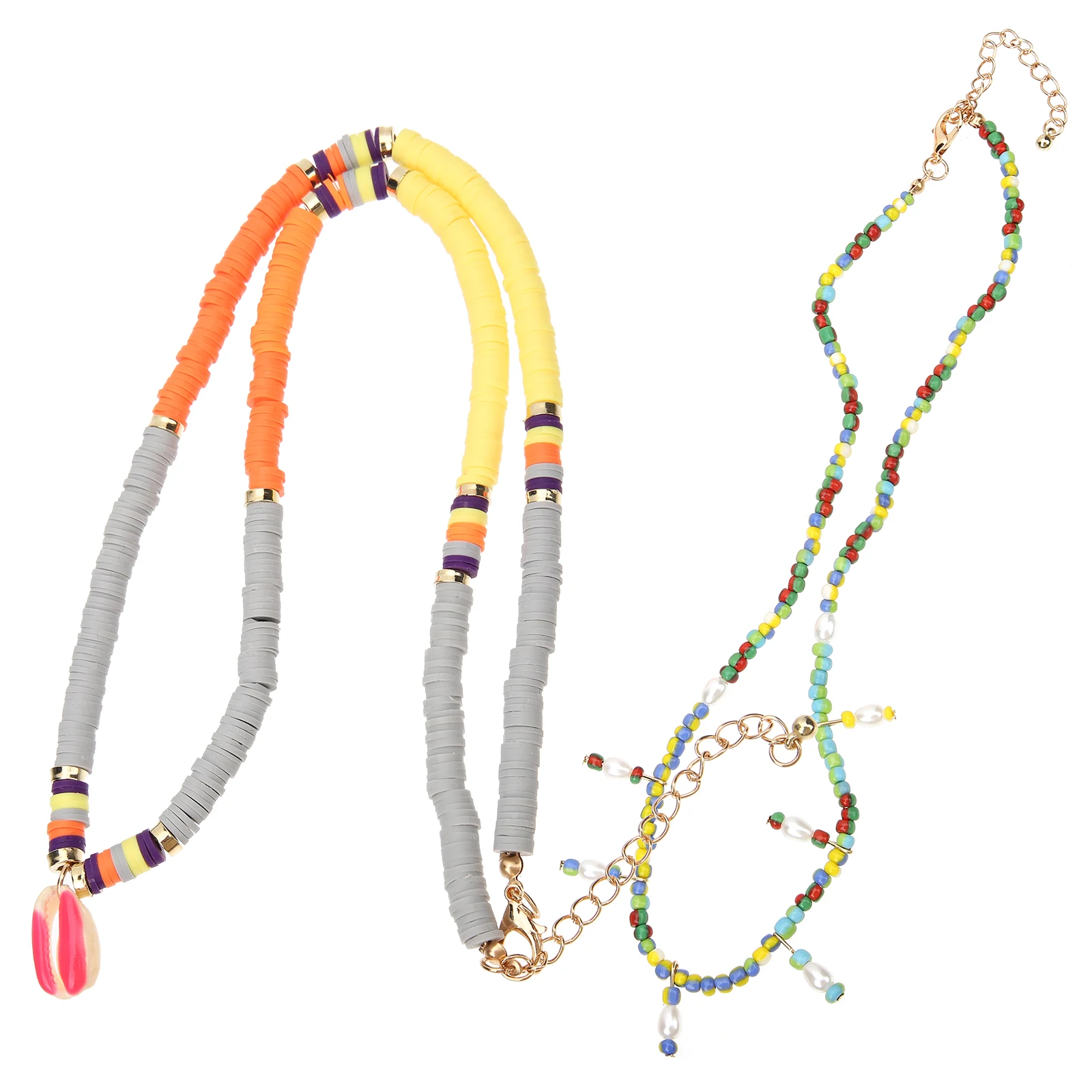 

Colorful Shell Necklace Trendy Fashion Layered Bead Necklaces for Women Beach Party Birthday Gift Jewelry Accessories