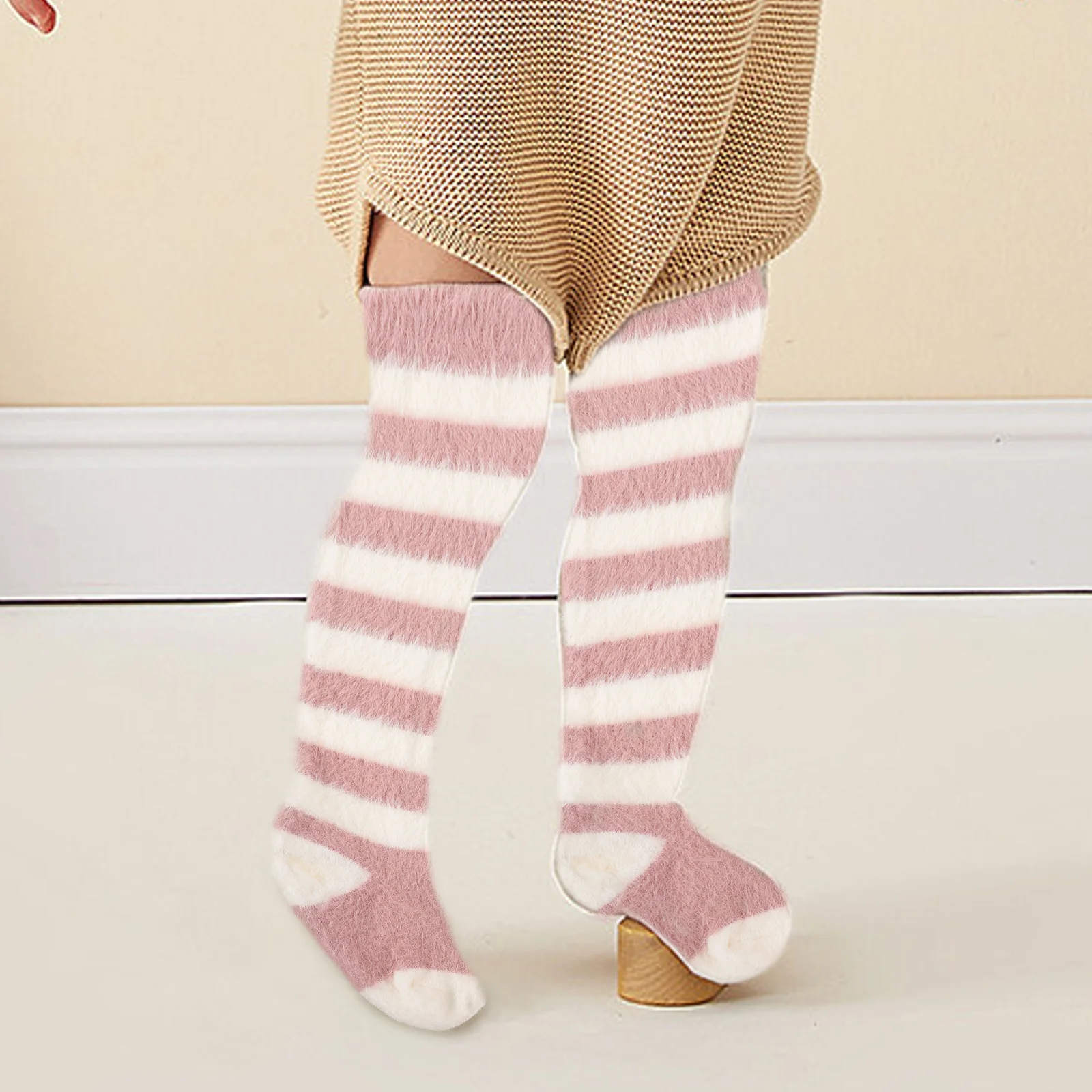 

1Pair Thick Infant Knee Socks Winter Warm Newborn Long Stockings Skin-Friendly Breathable Baby Socks Newborn Baby Products