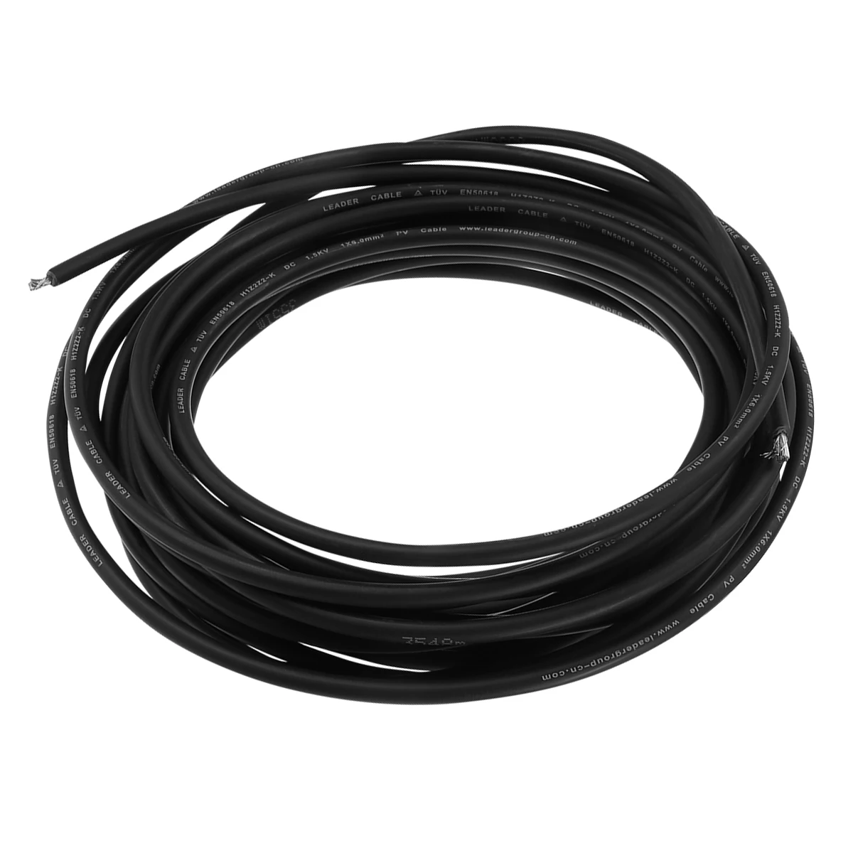 

4mm2 Extension Cord Outdoor Power Supply Black Solar Plug Adapter Cable 10AWG Low Smoke Halogen Retardant Connection