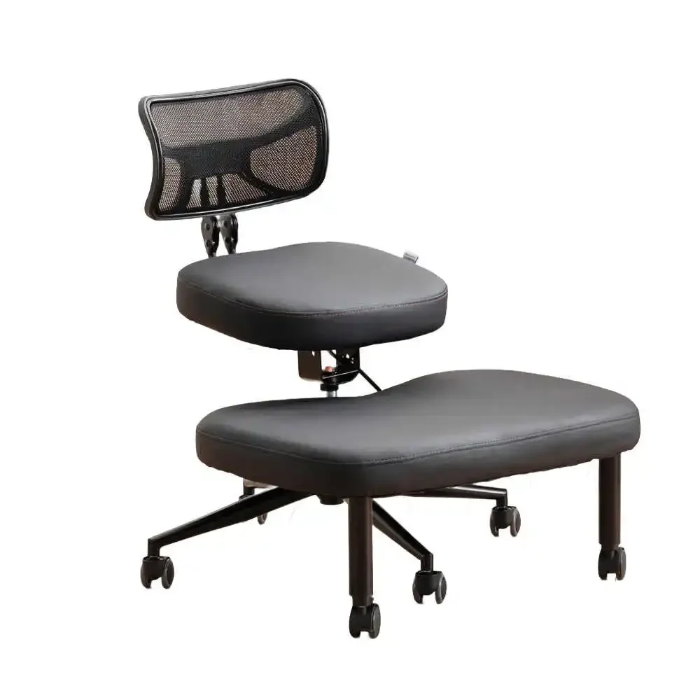 

Ergonomic Cross Legged Chair with Wheels and Back Seat Angle Adjustable Versatile Kneeling Chair for Home and Office Furniture
