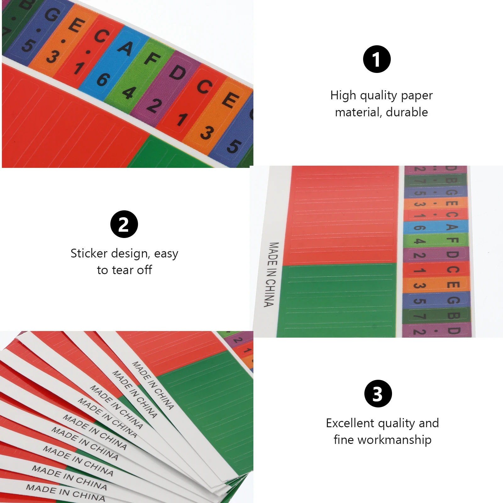 

10 Pcs Kalimba Thumb Piano Note Decals Poster Scale Sticker Pp Stickers Small Instrument