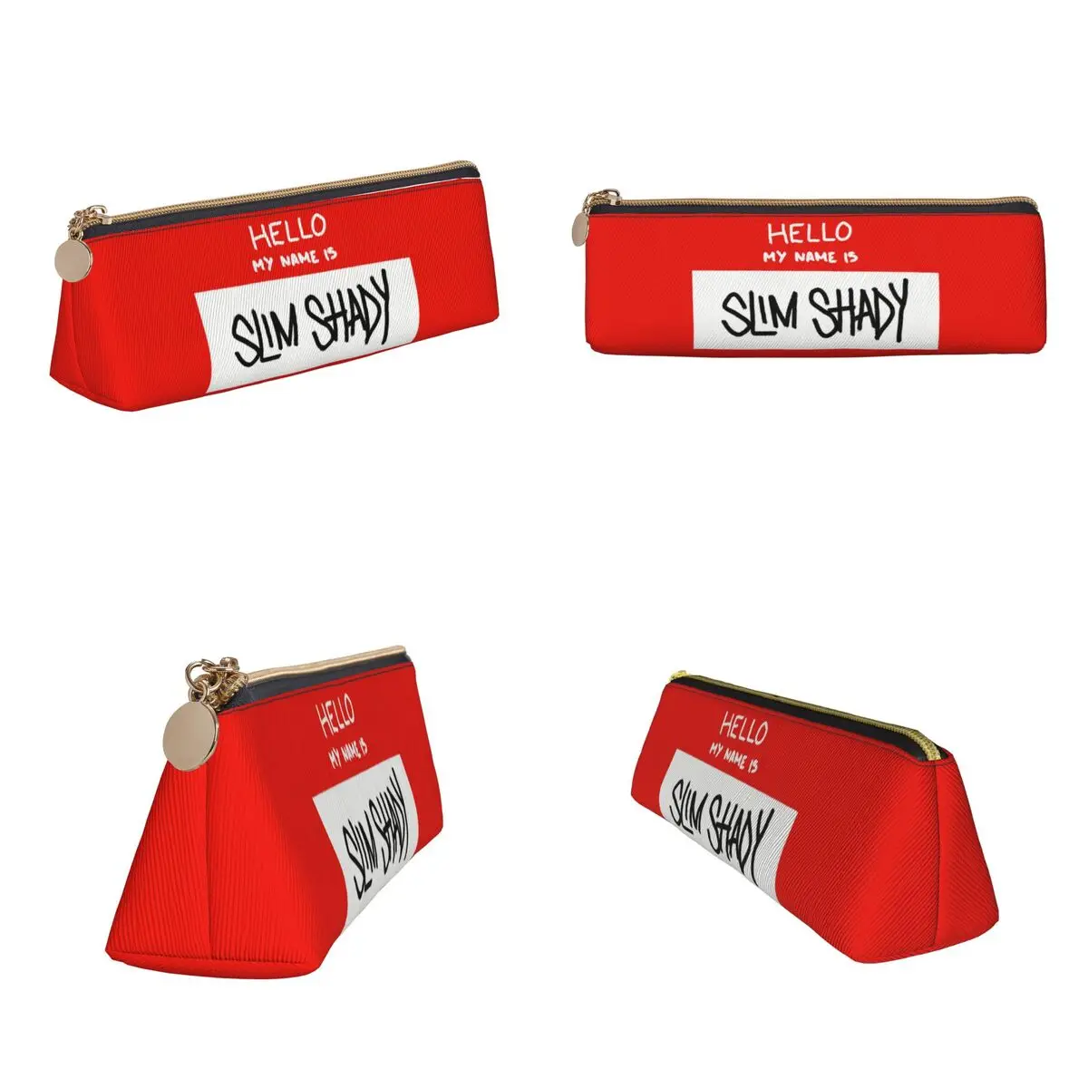 Hello My Name Is Slim Shady Eminem Pencil Cases Pen Holder Storage Stationery Supplies Pen Box Pencil Bag for Kids School