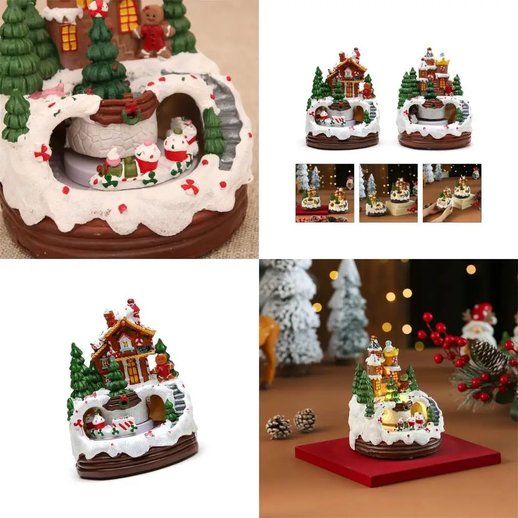 

Рождественская музыкальная коробка с светодиодом поезда для мужчин.