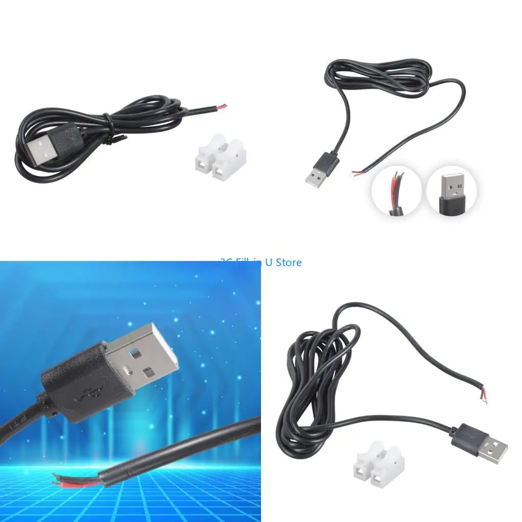 G8TA Quick Connecting USB 2Pin Charging Cord 5V Spring Loaded Terminal for Applications