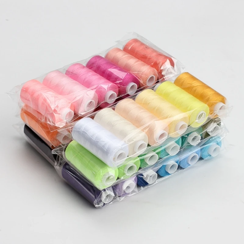 1 Set mit 6 Farben 402 Nähgarn-Set Polyester-Stickgarn-Kit 360M pro Spule für DIY-Bastelarbeiten und Haushaltsnähmaschinen-Zubehör – Detail 6