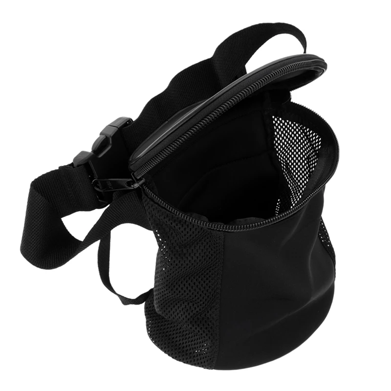 Portable Scuba Diving Mesh Bag Pouch Snorkeling Dive Gear Storage Bagzipper Cylinder Shape With Waistband Thigh Strap