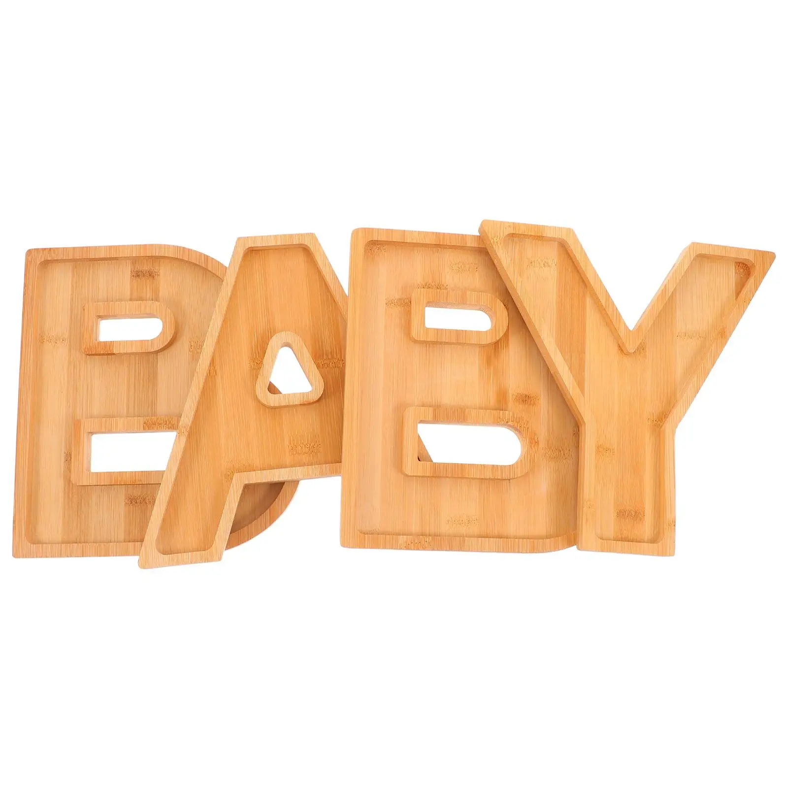 Baby Decorative Tray Snack Shaped Letter Serving Trays for Home Food Board Dish Plate