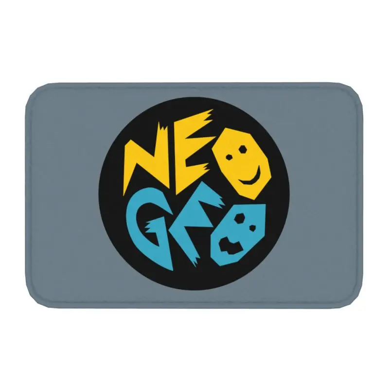 Neo Geo Logo Door Floor Kitchen Bath Mats Anti-Slip Outdoor Neogeo Arcade Doormat Garden Entrance Rug Carpet Footpad