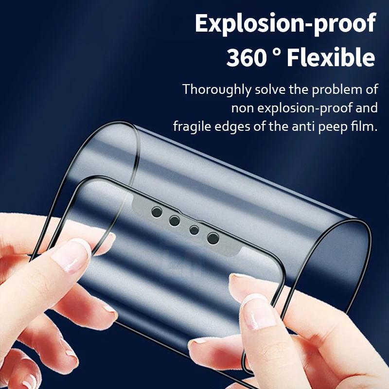 1-3PCS Matte Privacy Ceramic Screen Protectors For iPhone 14 15 Pro Anti-spy Film iPhone 13 12 Mini 11 Pro X XR XS Max Soft Film