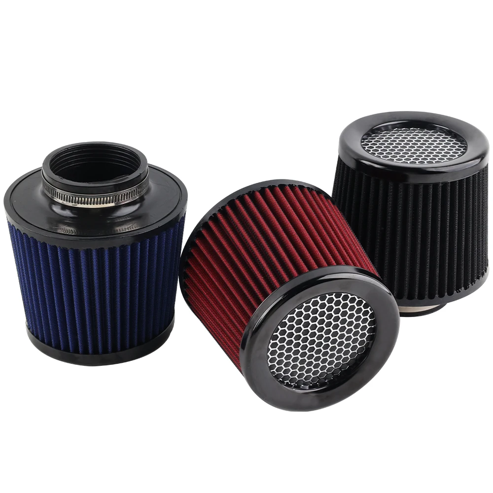 

High Flow Air Filter Car Cold Air Intake Universal Filters 3" for Sport Racing Car Engine Air Inlet 76MM