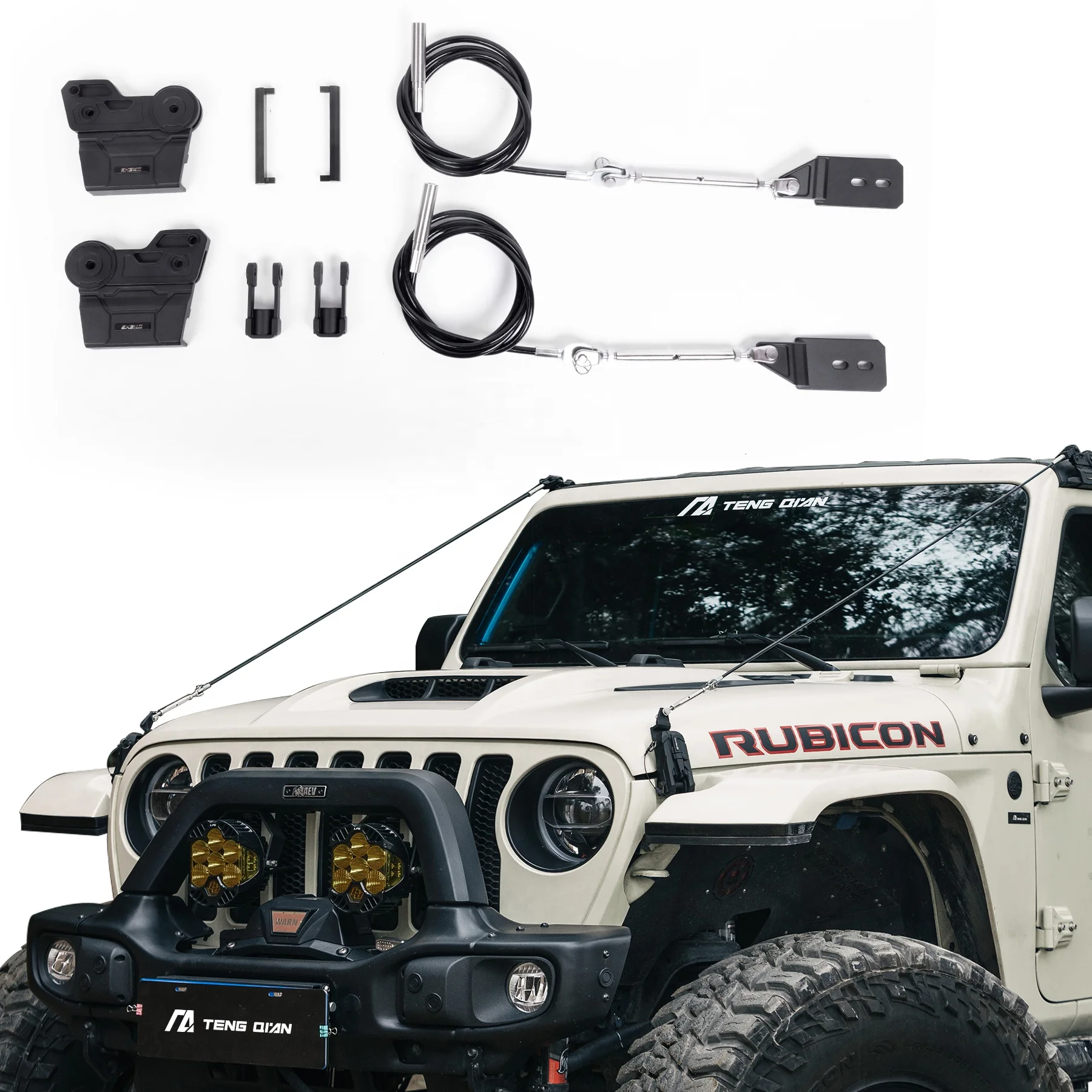 

Branch Splitter Adjustable Limb Riser Kit for Jeep Wrangler JL Gladiator JT